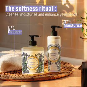 Panier des Sens product label close-up showing French-made and vegan-friendly benefits