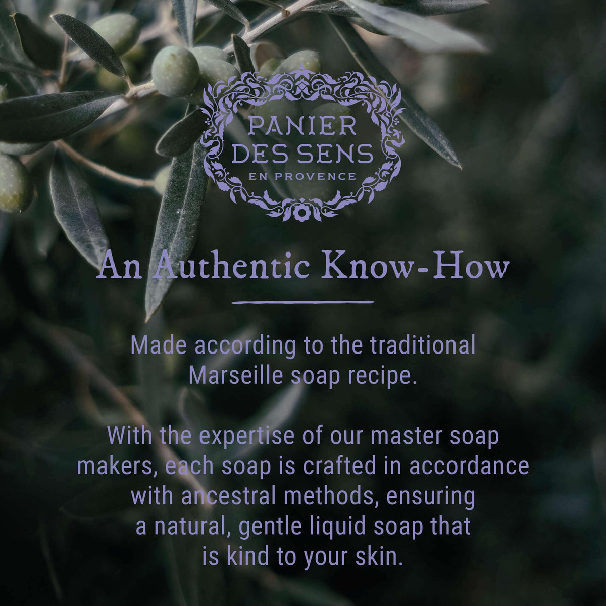 Panier des Sens label close-up showing traditional recipe and natural-certification cues