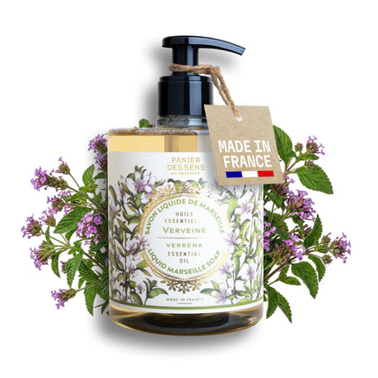 Panier des Sens front packaging showing elegant bottle and brand benefits