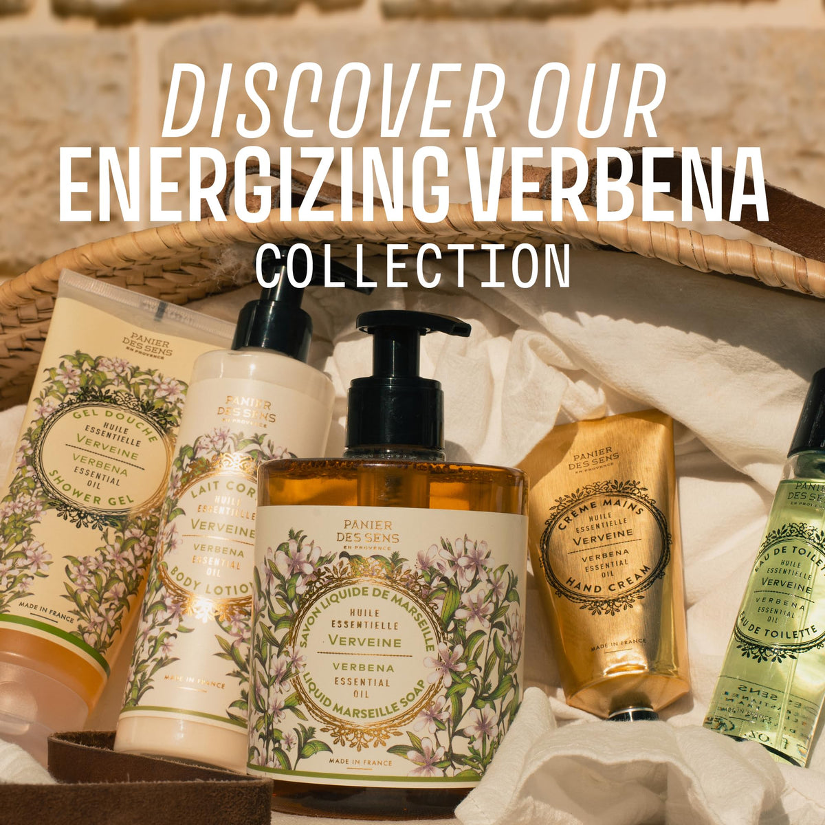 Panier des Sens verbena leaves and lemon illustrating natural fragrance
