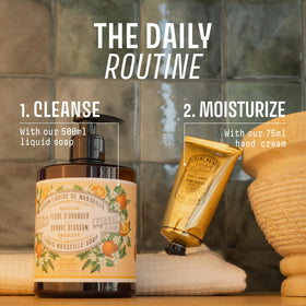 Panier des Sens used at kitchen sink, illustrates daily handwashing convenience and scent