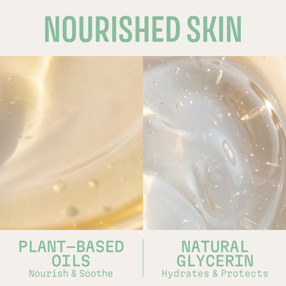 Panier des Sens label close-up showing vegetable oils and natural ingredients advantage