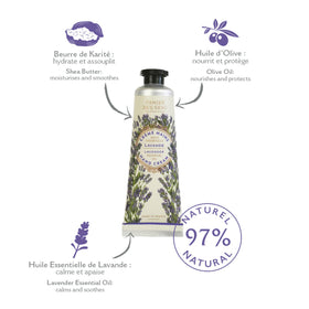 Panier des Sens tube held in hand illustrating compact travel-friendly size benefit