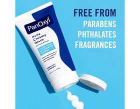 Rinsed skin close-up after PanOxyl use showing smoother, refreshed skin appearance