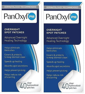 PanOxyl front packaging showing two-pack and 40-count for convenience