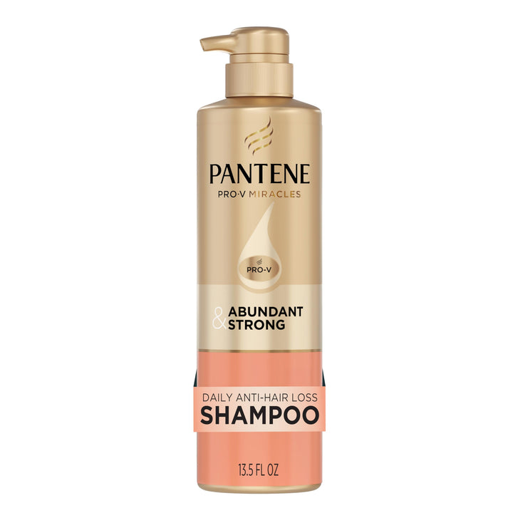 Pantene Abundant & Strong front bottle showing product name and size benefit