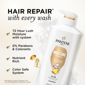 Pantene back label ingredients and usage instructions for clarity
