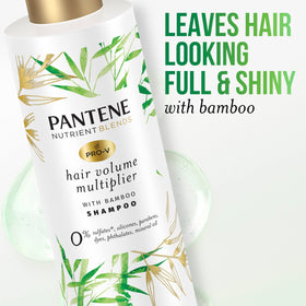 Pantene shampoo foam texture close-up showing gentle cleanse benefit