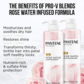 Pantene bottle close-up label showing product name and size benefit