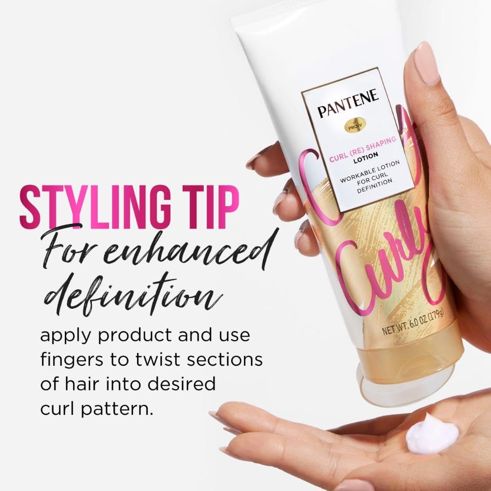Pantene used with a diffuser to enhance curl shape and volume