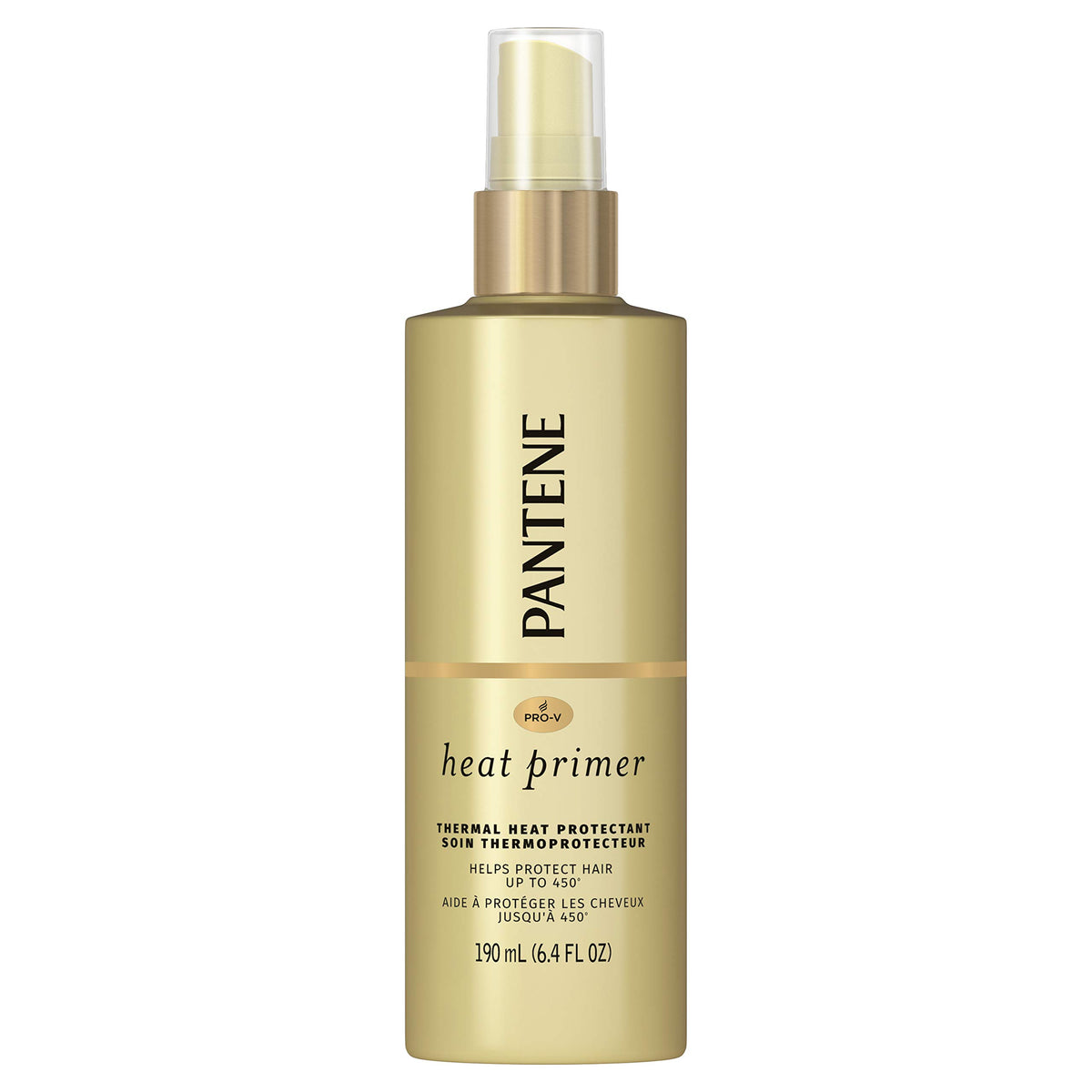 Pantene front packaging 6.4 oz showing bottle and label for clear product identification and benefits