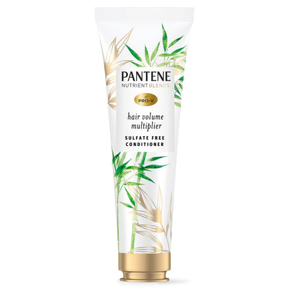 Pantene front packaging bottle showing label and 8 oz size benefits
