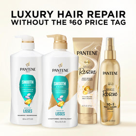 Pantene conditioner applied to wet hair in shower to improve manageability