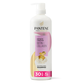 Pantene Infinite Lengths front bottle showing label and size benefit