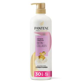 Pantene Infinite Lengths front packaging showing 30 fl oz size and benefits