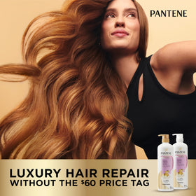 Pantene Infinite Lengths applied in shower demonstrating quick one-minute use