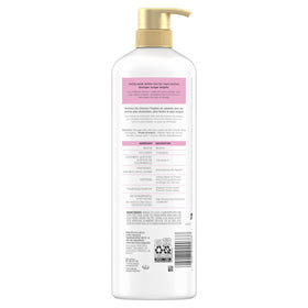 Pantene on a bathroom shelf in lifestyle scene conveying daily hair care routine