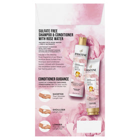 Pantene product label ingredient list emphasizing sulfate-free formula