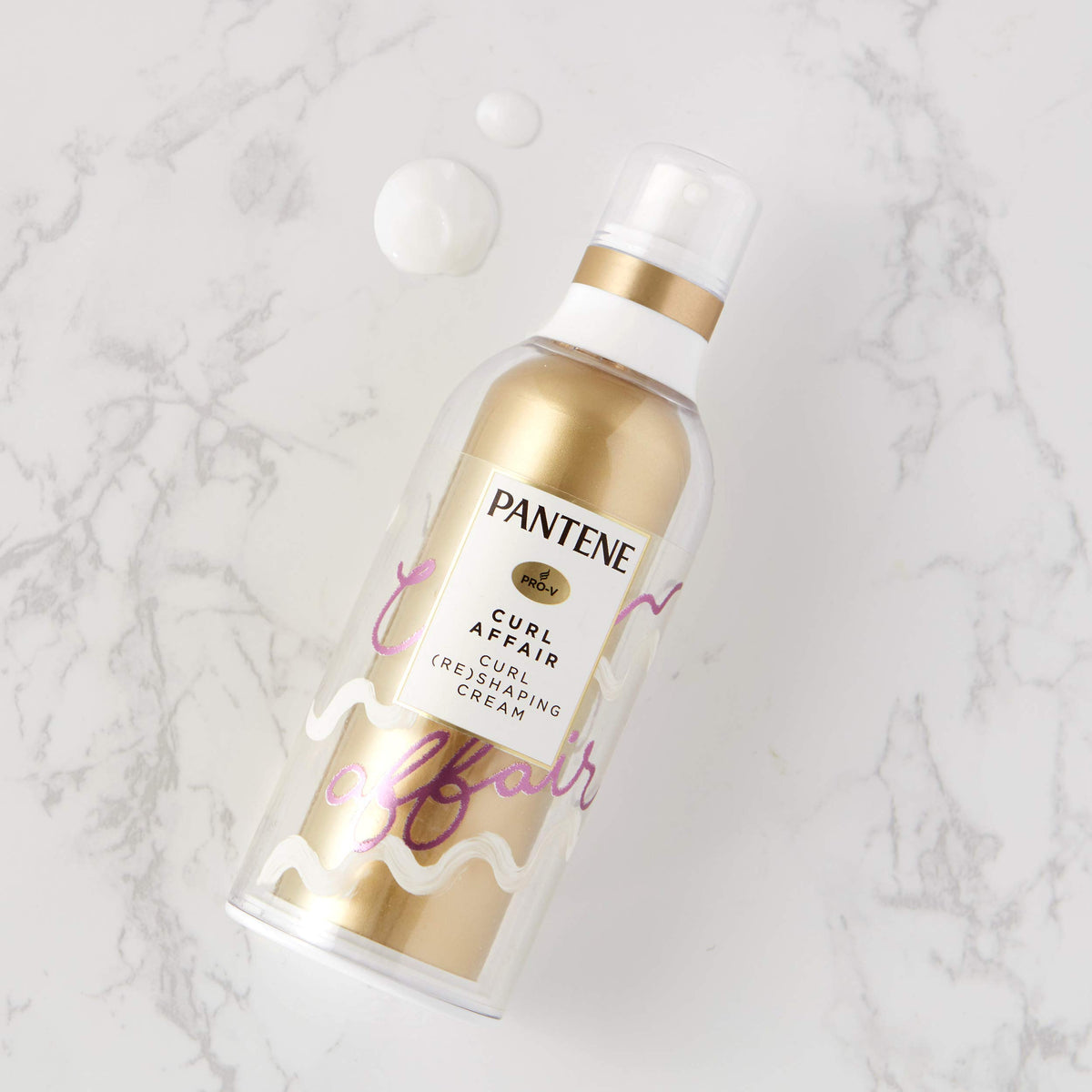 Pantene on bathroom shelf lifestyle shot suggesting daily use