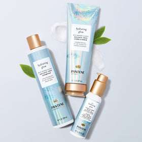 Pantene conditioner on bathroom shelf indicating everyday routine use