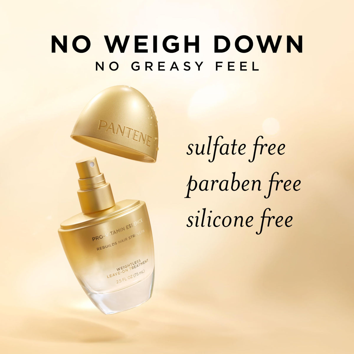 Pantene Pro‑Vitamin Essence on a bathroom shelf styled in everyday routine