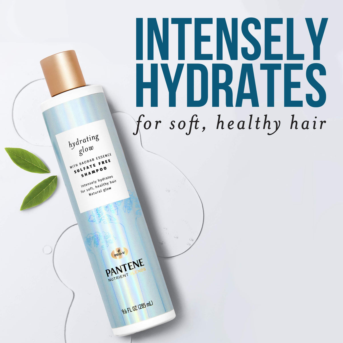 Pantene set styled on bathroom shelf implying everyday use