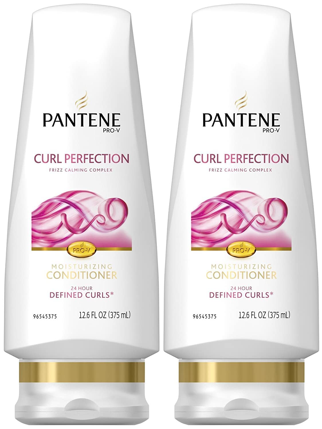 Pantene front view of bottle showing product name and benefits