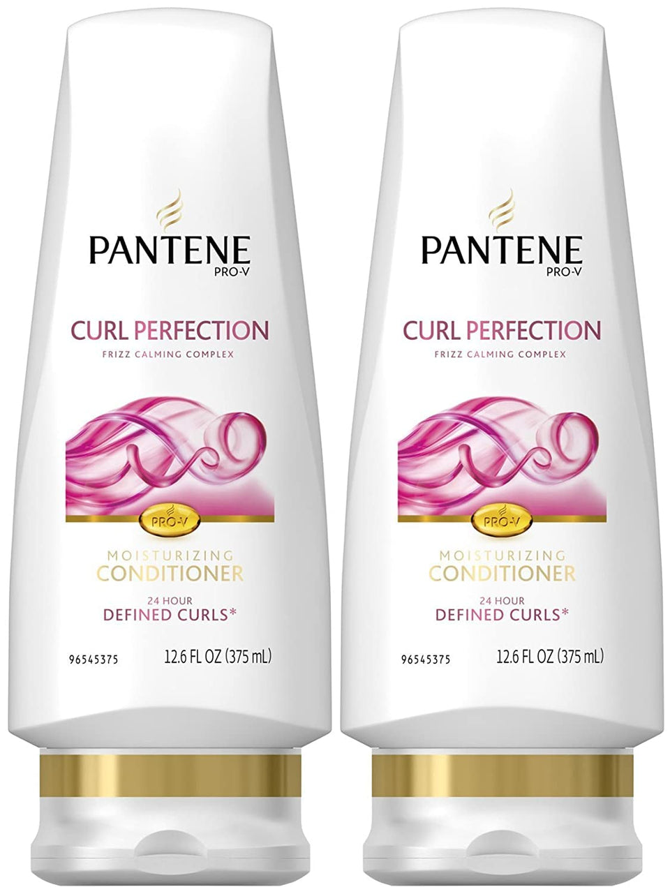 Pantene front view of bottle showing product name and benefits