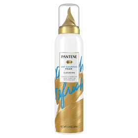 Pantene packaging front view showing product and quick refresh benefit