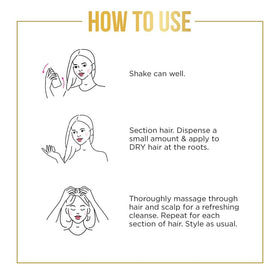 Pantene foam being used after workout to revive hair and freshen benefit