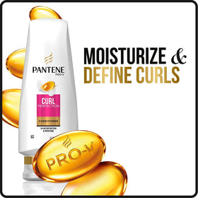 Pantene dispenser dispensing conditioner demonstrating easy-use benefit