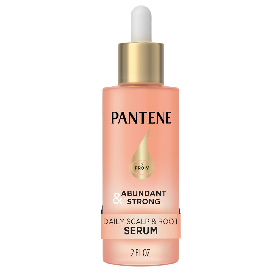 Pantene serum front packaging showing product and brand benefits