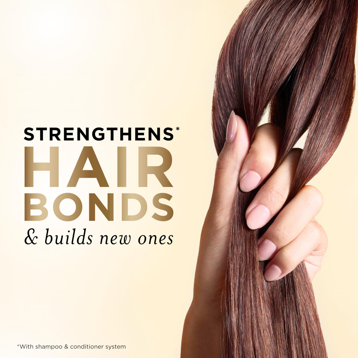 Pantene shampoo lather demonstrated in hand for effective cleansing