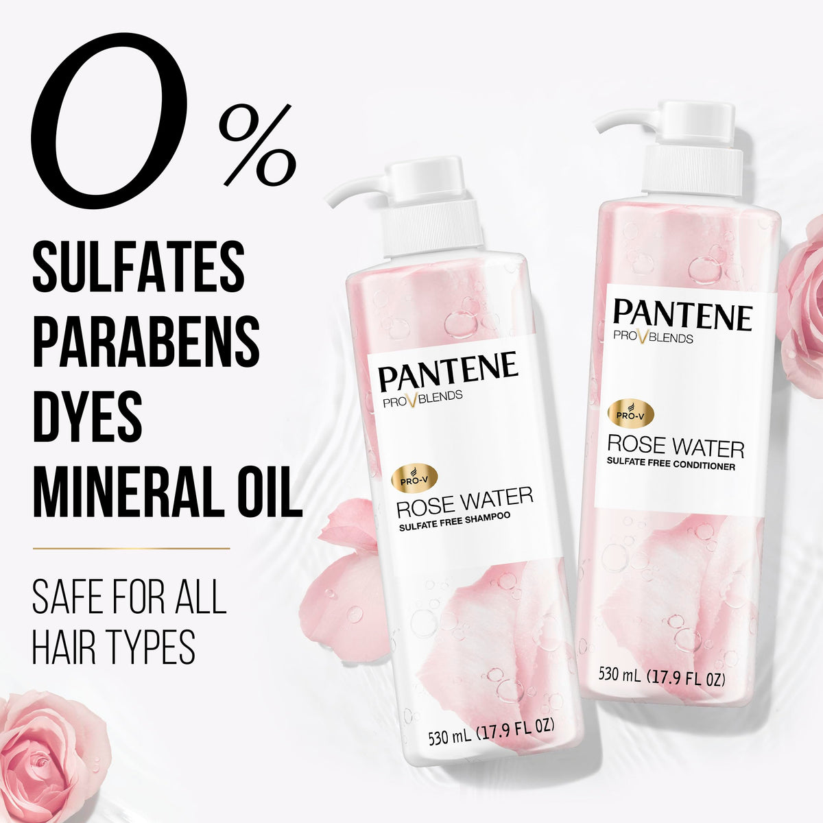 Pantene shampoo lather texture demonstrating gentle cleansing benefit