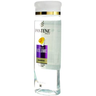Clear shot of Pantene ingredients panel emphasizing antioxidant support