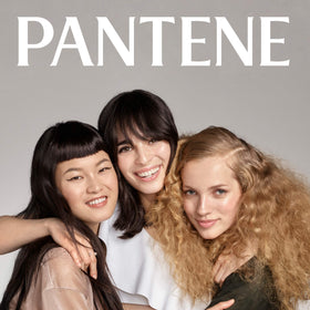 Pantene lifestyle bathroom scene showing product in routine for added volume