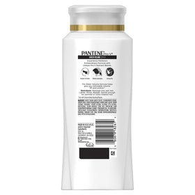 Pantene pump close-up highlighting easy-dispense design and travel-friendly cap