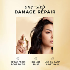 Pantene Pro‑Vitamin Essence 2.5 fl oz bottle next to a hand for scale