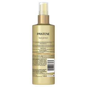 Pantene spray nozzle closeup demonstrating easy mist application for even heat protection