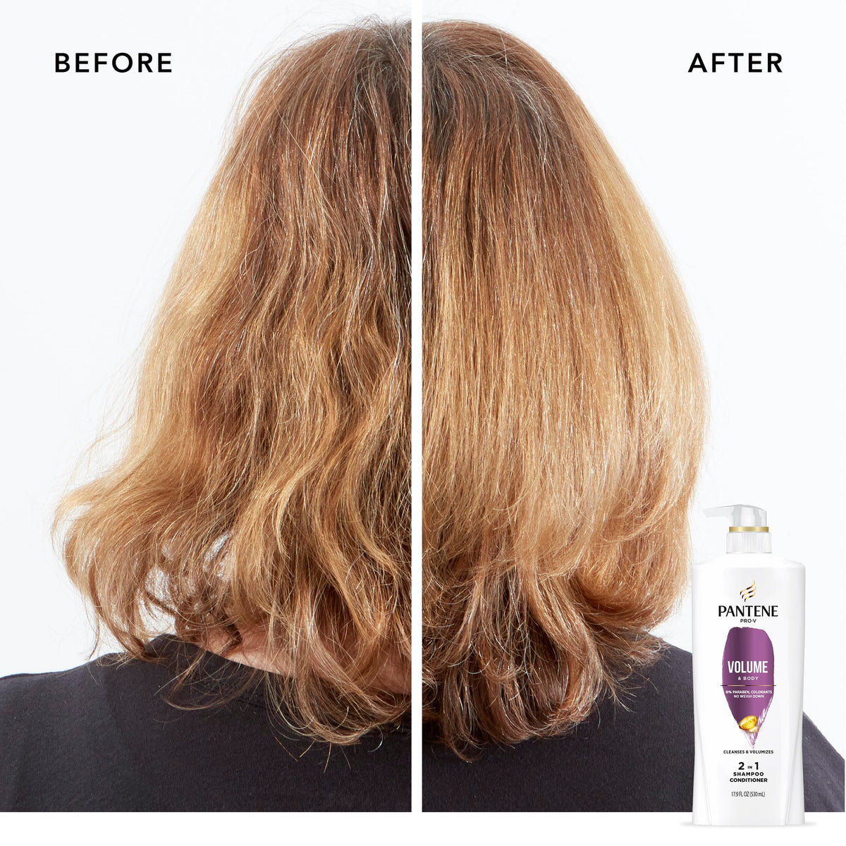 Pantene creamy-berry texture on palm conveying fragrance and nourishing feel