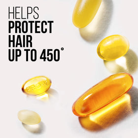 Pantene texture mist on hair strands showing lightweight coverage and added shine