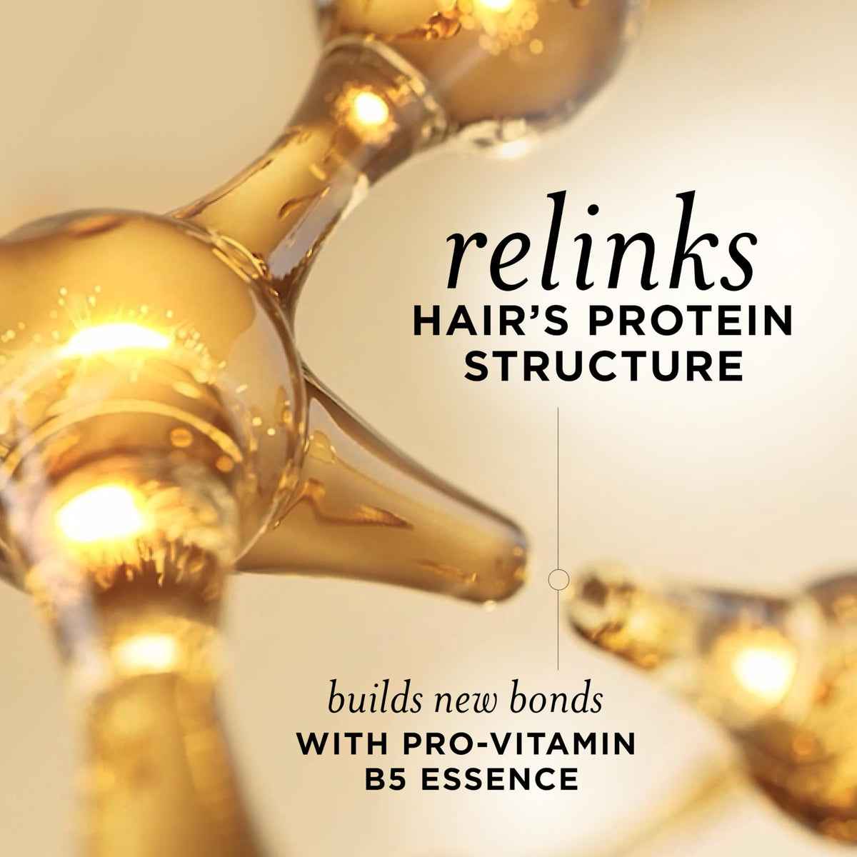 Pantene Pro‑Vitamin Essence texture on a hair strand illustrating lightweight absorption