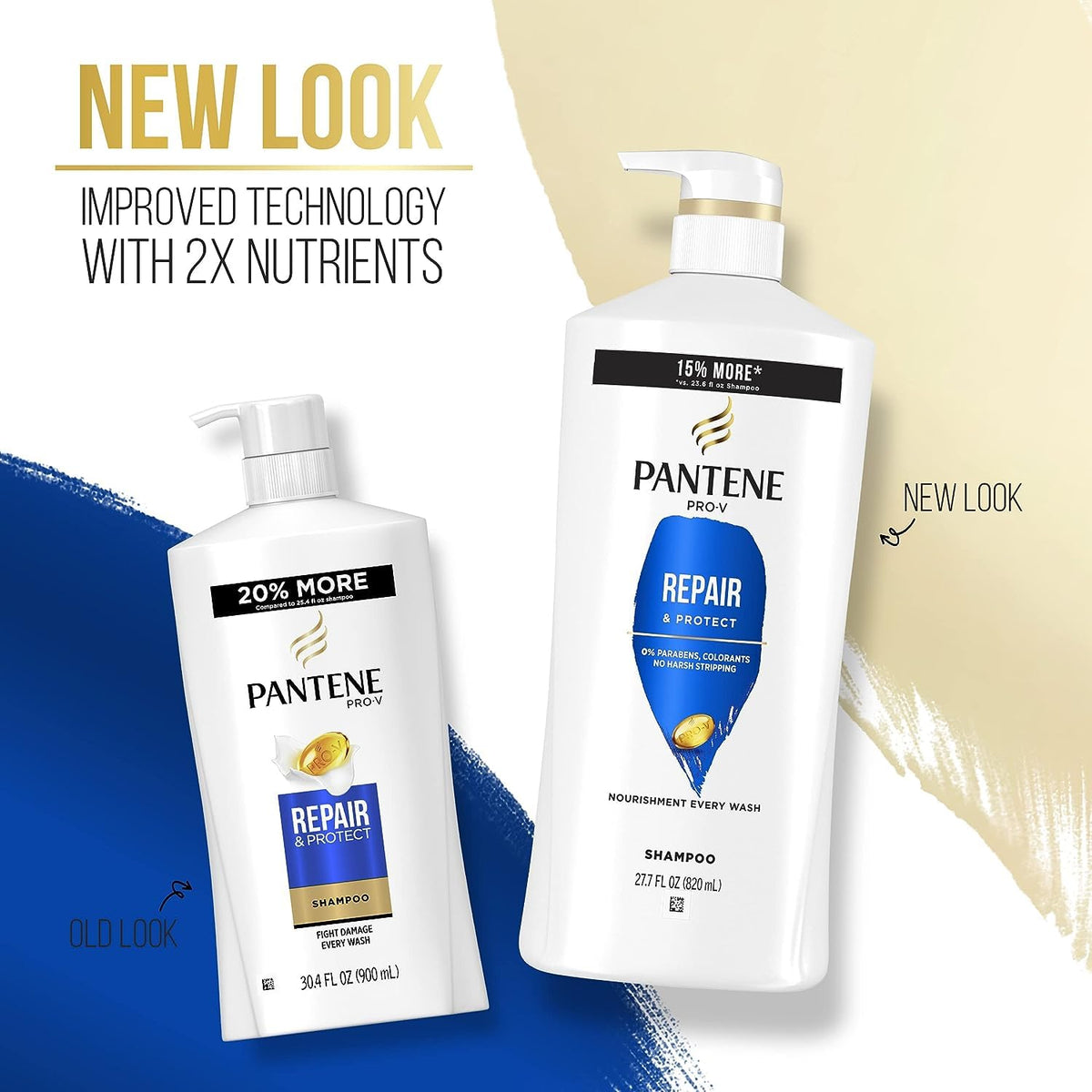 Pantene shampoo lather on wet hair demonstrating gentle cleansing