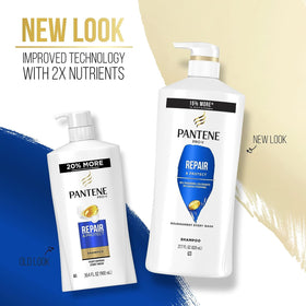Pantene shampoo lather on wet hair demonstrating gentle cleansing
