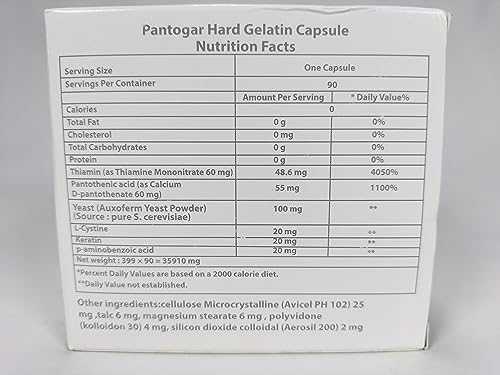 Pantogar capsule close-up revealing smooth texture and easy-to-swallow size for convenience