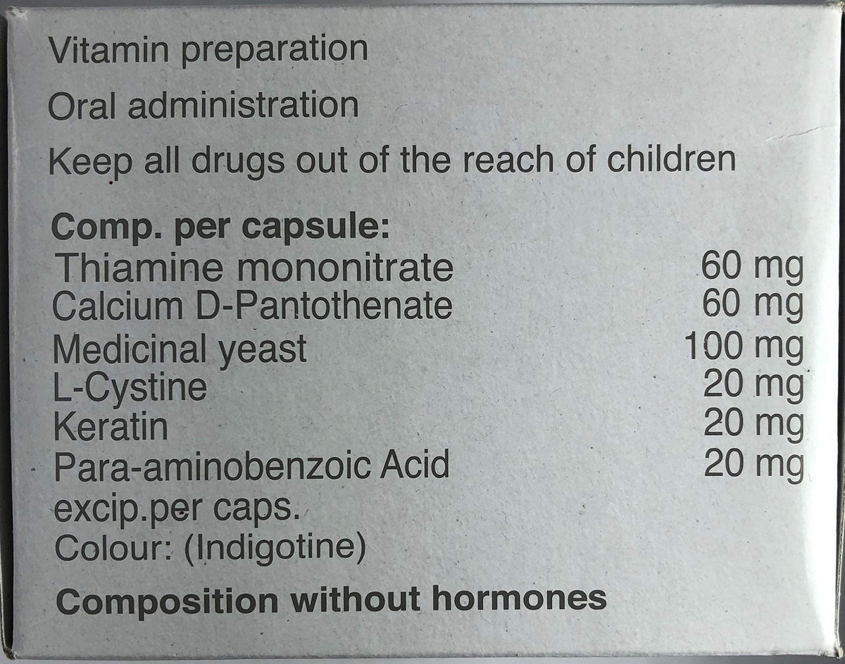 Pantogar capsule in hand for scale showing convenient dosage benefit