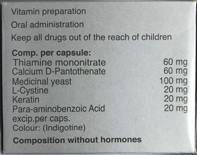 Pantogar capsule in hand for scale showing convenient dosage benefit