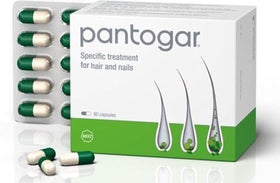 Pantogar capsule close-up highlighting texture and purity benefit