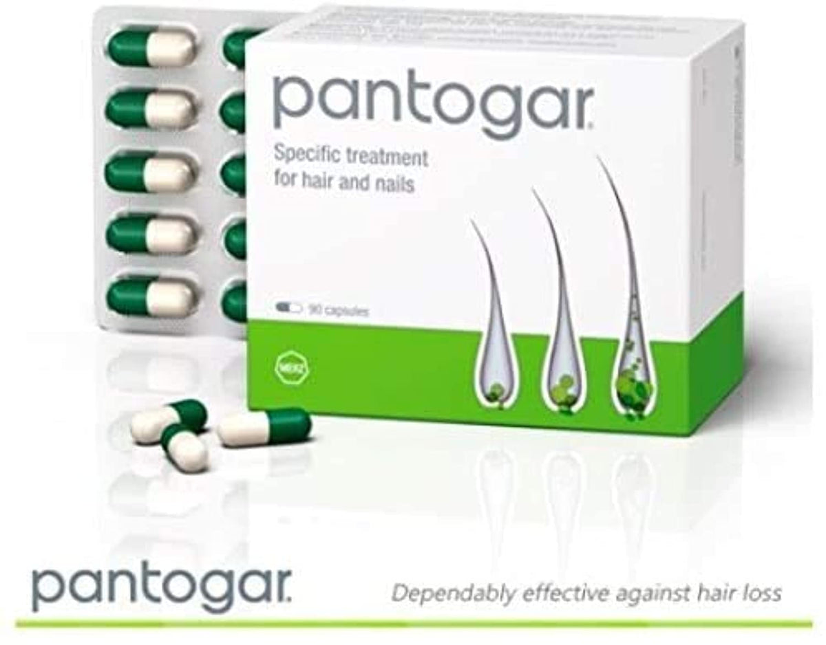 Pantogar label details emphasizing Swiss-original formula benefit