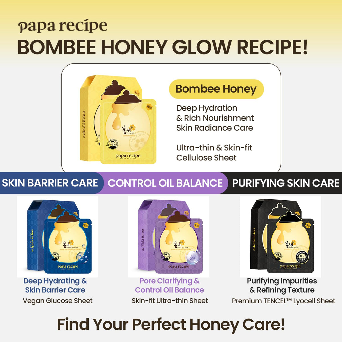 Papa Recipe back label with ingredients and directions for safe use